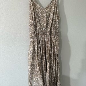 Floral Print V-Neck Dress